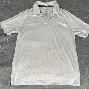 Hurley Light Gray Polo Shirt, Medium